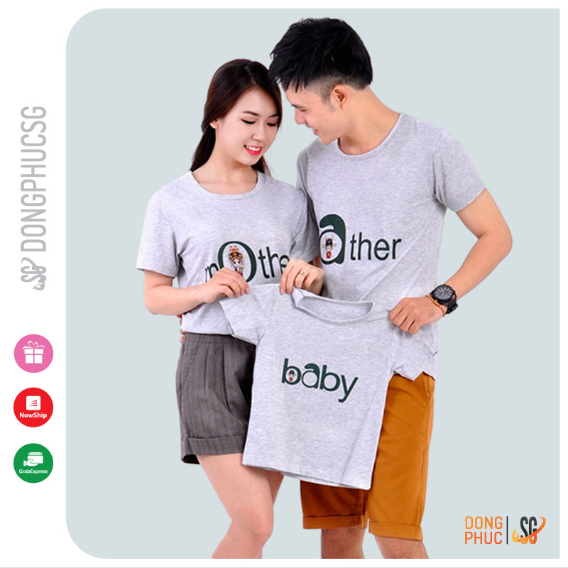 Ao-gia-dinh-ao-doi-bo-me-va-be_mau_xam GD271X-SGSHOP-00